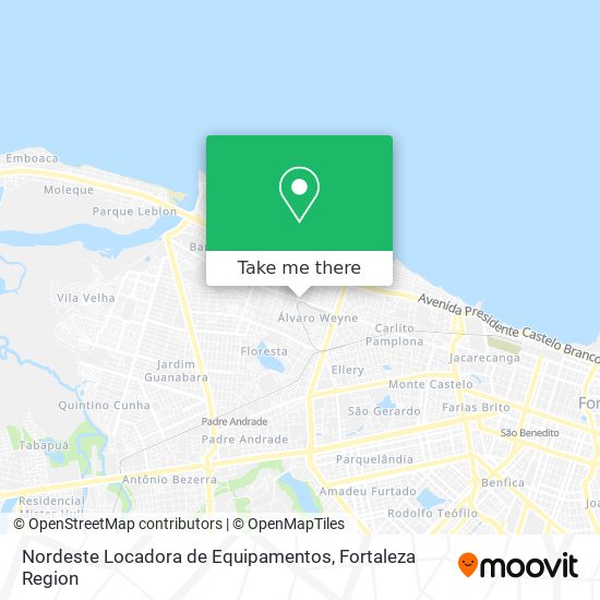 Nordeste Locadora de Equipamentos map