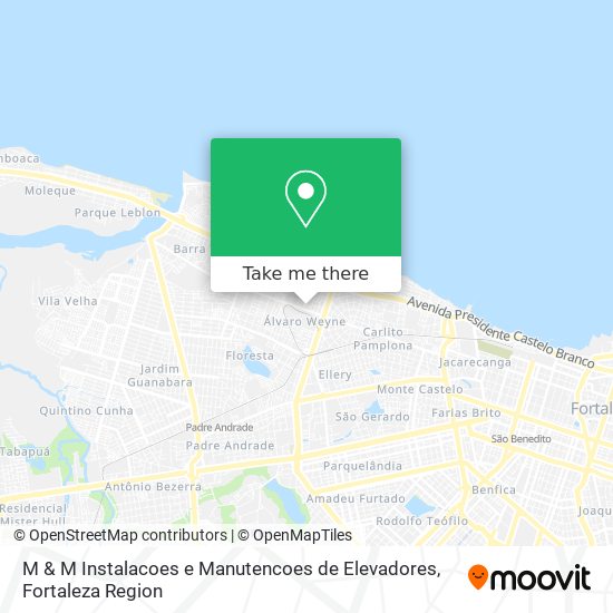 Mapa M & M Instalacoes e Manutencoes de Elevadores