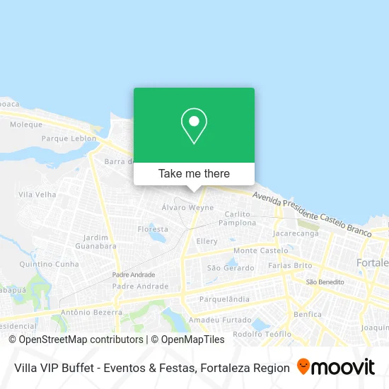 Villa VIP Buffet - Eventos & Festas map