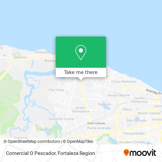 Comercial O Pescador map