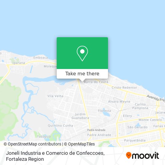 Joneli Industria e Comercio de Confeccoes map
