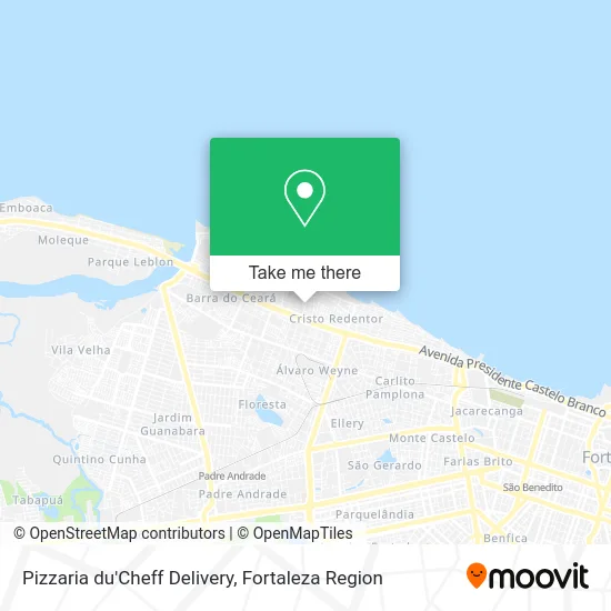 Pizzaria du'Cheff Delivery map