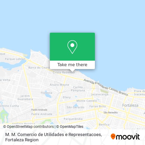 M. M. Comercio de Utilidades e Representacoes map