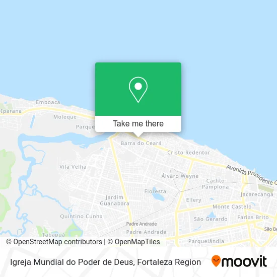 Igreja Mundial do Poder de Deus map