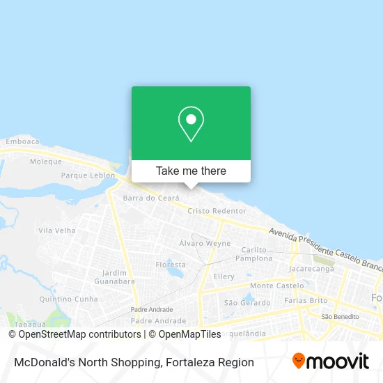 McDonald's North Shopping map