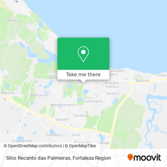 Sítio Recanto das Palmeiras map