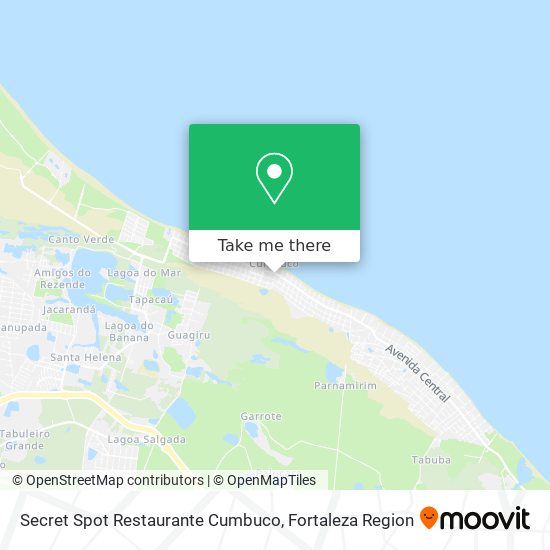 Secret Spot Restaurante Cumbuco map