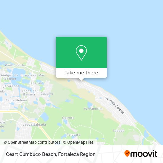 Ceart Cumbuco Beach map