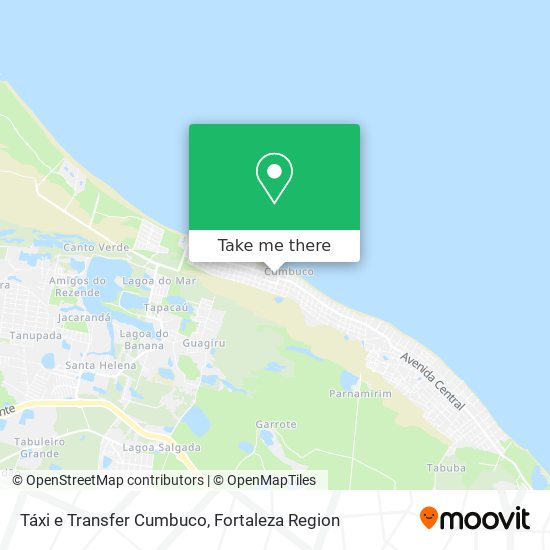 Táxi e Transfer Cumbuco map
