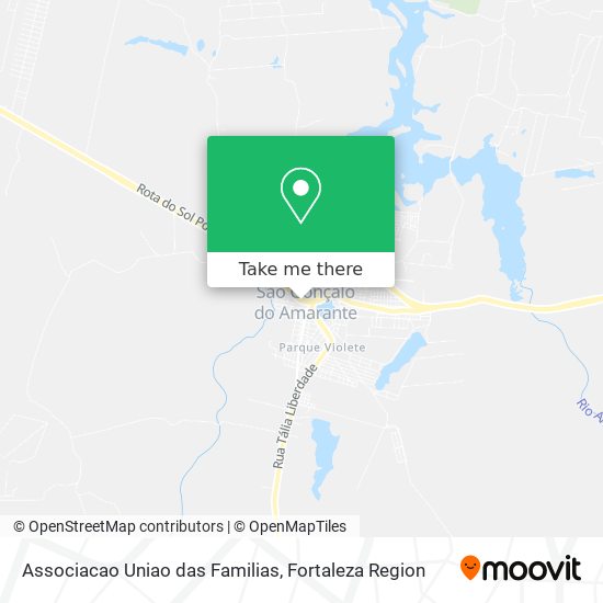 Associacao Uniao das Familias map