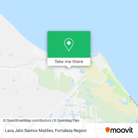 Lava Jato Santos Matões map