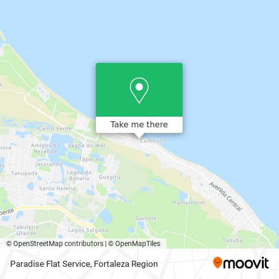 Paradise Flat Service map