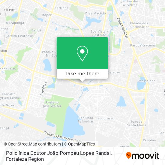 Policlínica Doutor João Pompeu Lopes Randal map