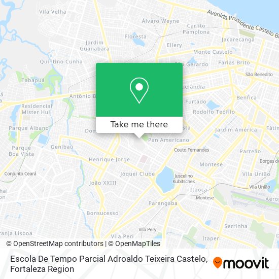 Mapa Escola De Tempo Parcial Adroaldo Teixeira Castelo