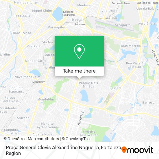 Praça General Clóvis Alexandrino Nogueira map