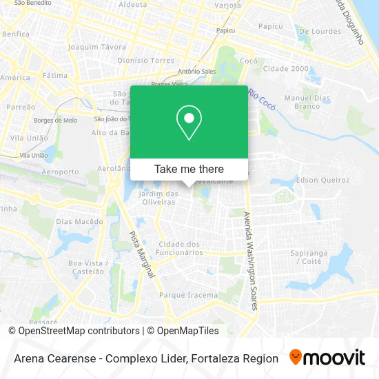 Arena Cearense - Complexo Lider map