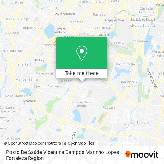 Posto De Saúde Vicentina Campos Marinho Lopes map