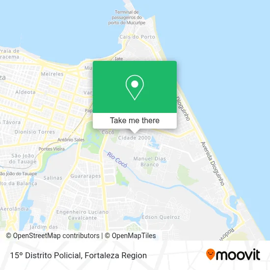 15º Distrito Policial map