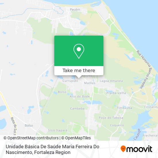 Unidade Básica De Saúde Maria Ferreira Do Nascimento map