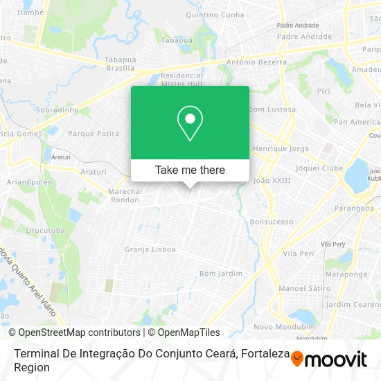 Terminal De Integração Do Conjunto Ceará map