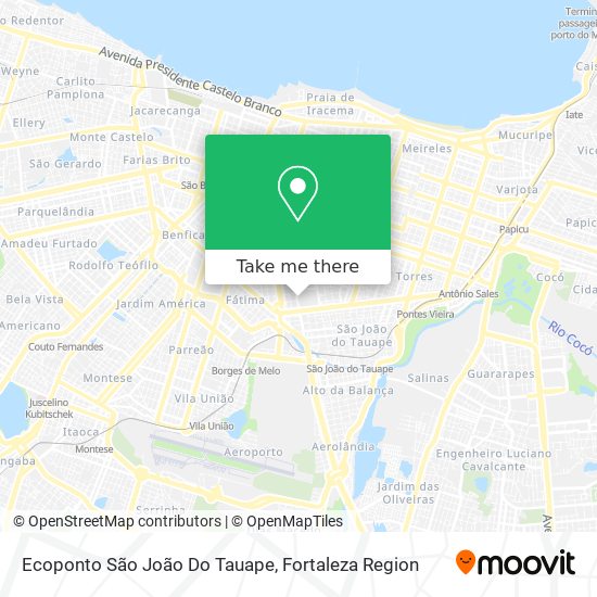 Ecoponto São João Do Tauape map