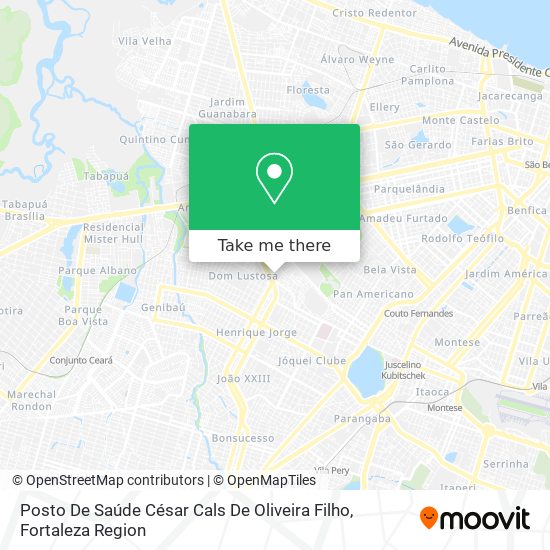 Posto De Saúde César Cals De Oliveira Filho map