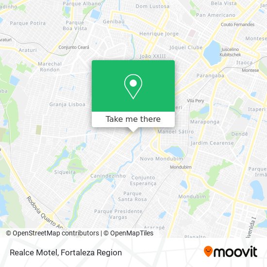 Realce Motel map