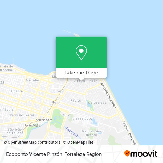 Ecoponto Vicente Pinzón map
