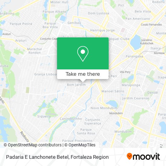 Padaria E Lanchonete Betel map