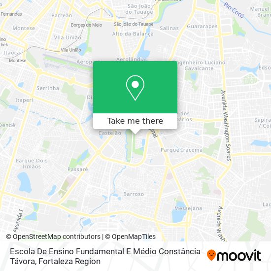 Escola De Ensino Fundamental E Médio Constância Távora map