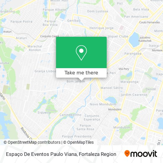 Mapa Espaço De Eventos Paulo Viana