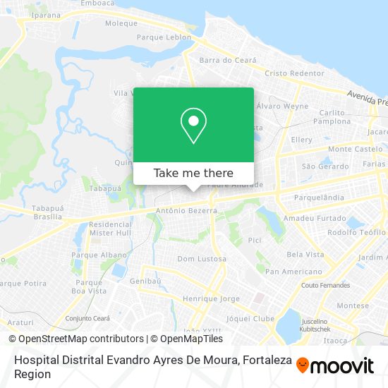 Hospital Distrital Evandro Ayres De Moura map