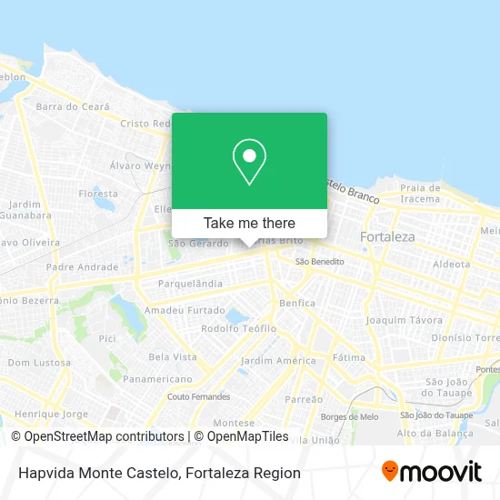 Hapvida Monte Castelo map