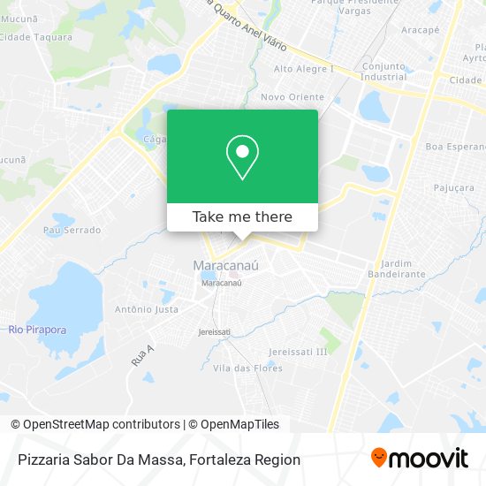 Mapa Pizzaria Sabor Da Massa