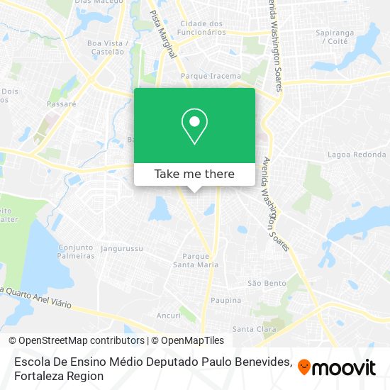 Mapa Escola De Ensino Médio Deputado Paulo Benevides