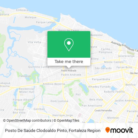 Mapa Posto De Saúde Clodoaldo Pinto