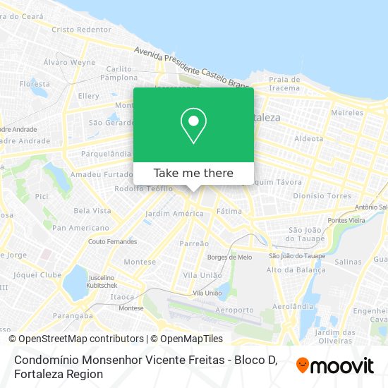 Mapa Condomínio Monsenhor Vicente Freitas - Bloco D
