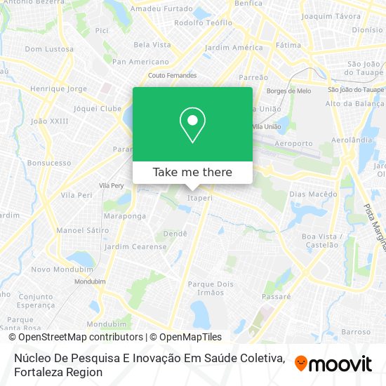 Núcleo De Pesquisa E Inovação Em Saúde Coletiva map
