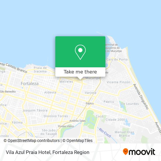 Vila Azul Praia Hotel map