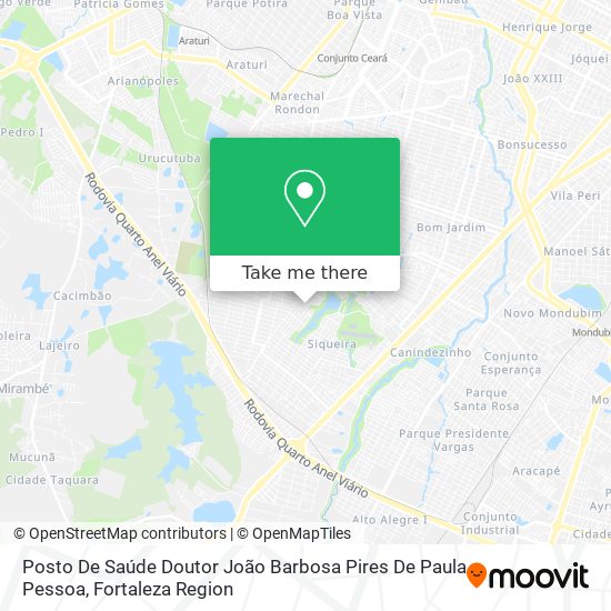 Posto De Saúde Doutor João Barbosa Pires De Paula Pessoa map