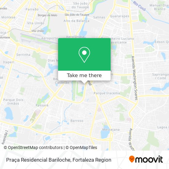 Praça Residencial Bariloche map