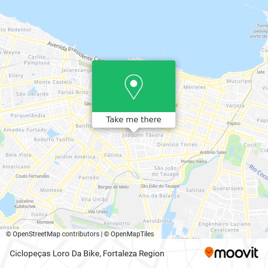 Ciclopeças Loro Da Bike map