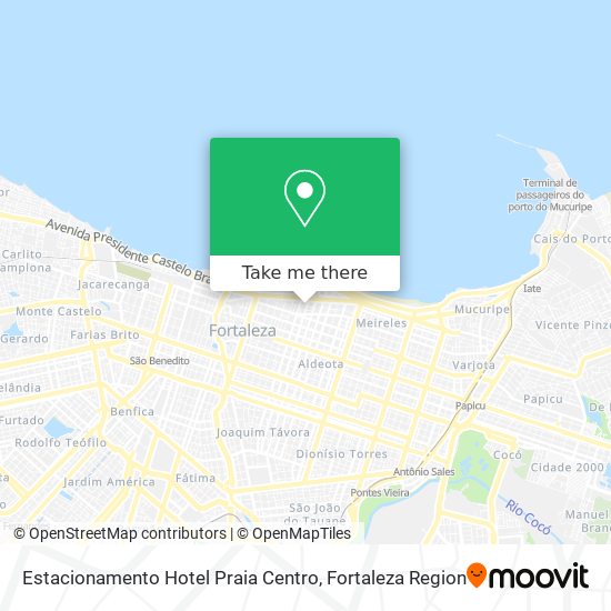 Mapa Estacionamento Hotel Praia Centro