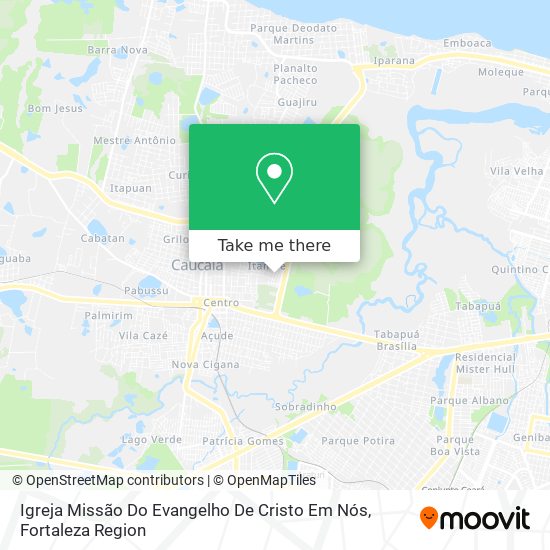 Igreja Missão Do Evangelho De Cristo Em Nós map
