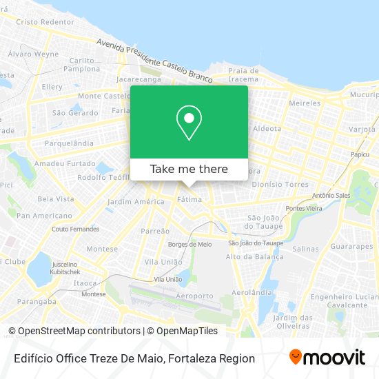 Mapa Edifício Office Treze De Maio