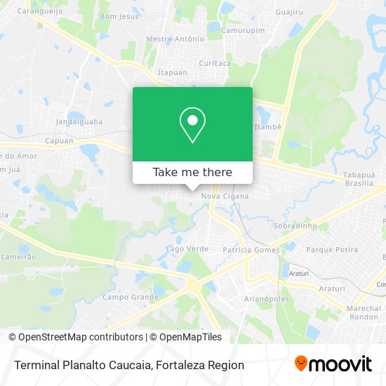 Terminal Planalto Caucaia map