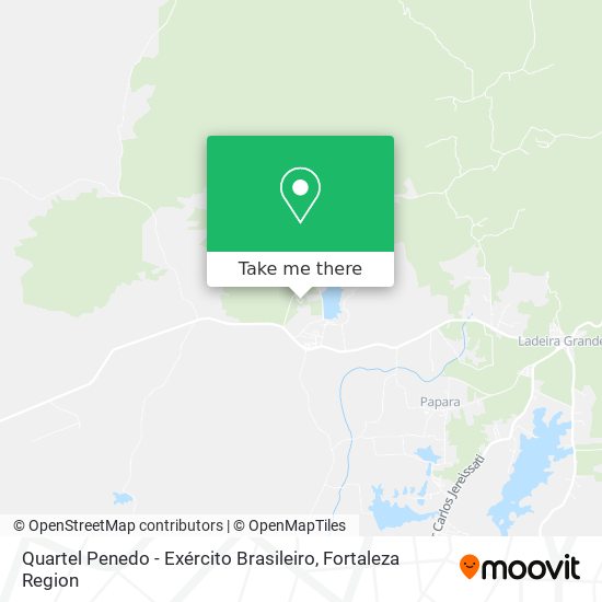 Mapa Quartel Penedo - Exército Brasileiro