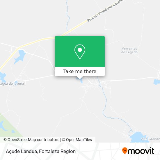 Açude Landuá map