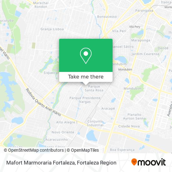 Mapa Mafort Marmoraria Fortaleza