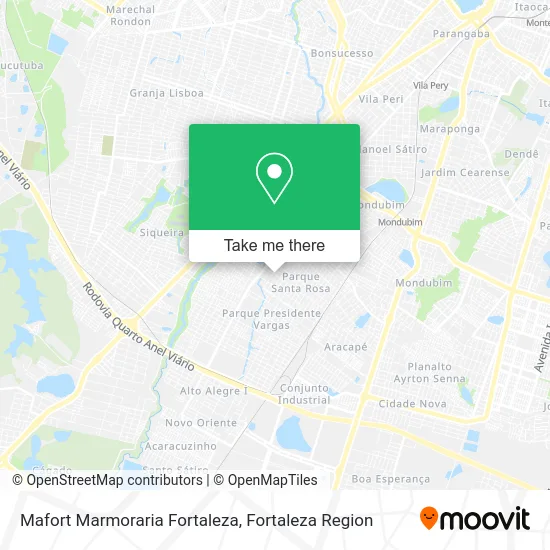 Mafort Marmoraria Fortaleza map